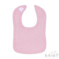 P4600-DP: Dusty Pink Ribbed Velcro Bib